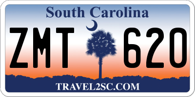 SC license plate ZMT620