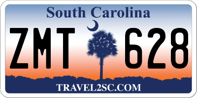 SC license plate ZMT628