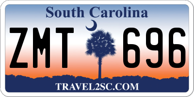 SC license plate ZMT696
