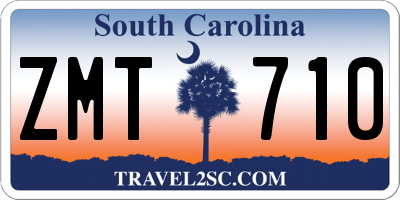 SC license plate ZMT710
