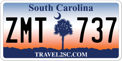 SC license plate ZMT737