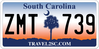 SC license plate ZMT739