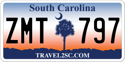 SC license plate ZMT797