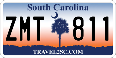 SC license plate ZMT811