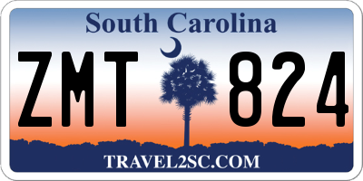 SC license plate ZMT824