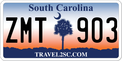 SC license plate ZMT903