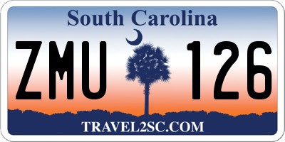 SC license plate ZMU126