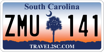 SC license plate ZMU141