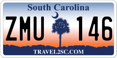 SC license plate ZMU146