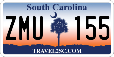 SC license plate ZMU155
