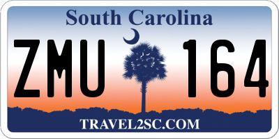 SC license plate ZMU164