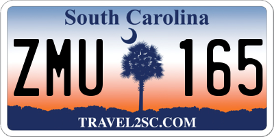 SC license plate ZMU165