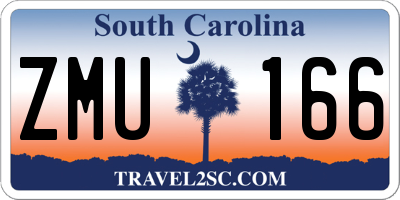 SC license plate ZMU166