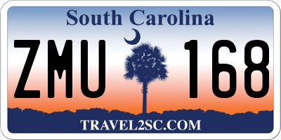 SC license plate ZMU168