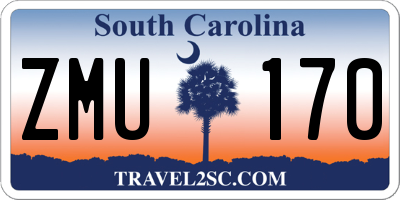 SC license plate ZMU170