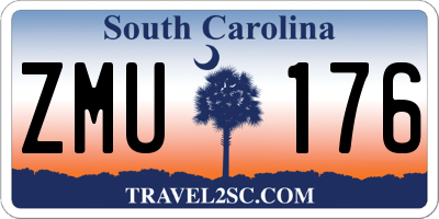 SC license plate ZMU176