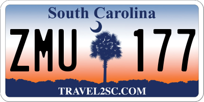 SC license plate ZMU177