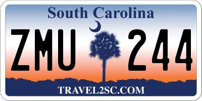 SC license plate ZMU244
