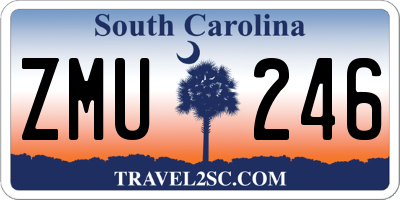 SC license plate ZMU246