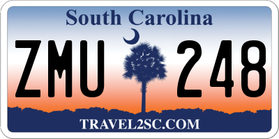 SC license plate ZMU248