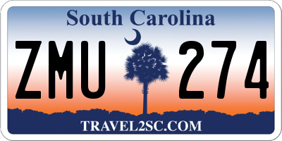 SC license plate ZMU274