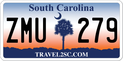 SC license plate ZMU279