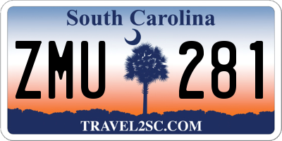 SC license plate ZMU281