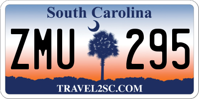 SC license plate ZMU295