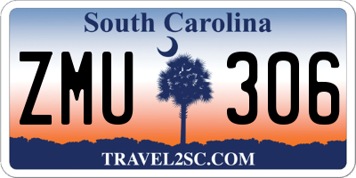 SC license plate ZMU306