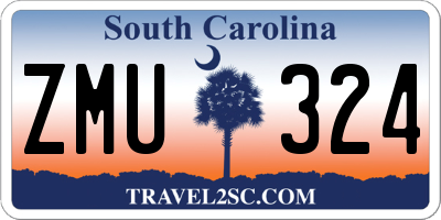 SC license plate ZMU324