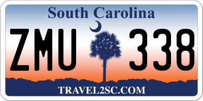 SC license plate ZMU338