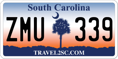 SC license plate ZMU339