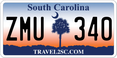 SC license plate ZMU340