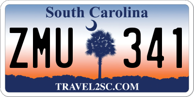 SC license plate ZMU341
