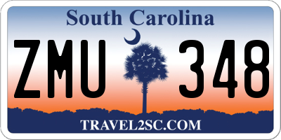 SC license plate ZMU348
