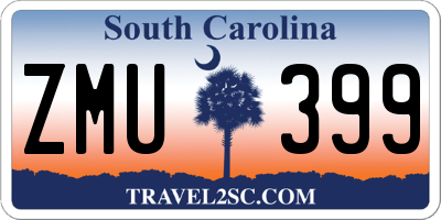 SC license plate ZMU399