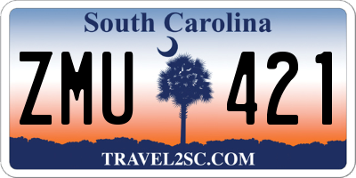 SC license plate ZMU421
