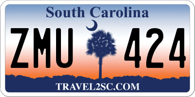 SC license plate ZMU424