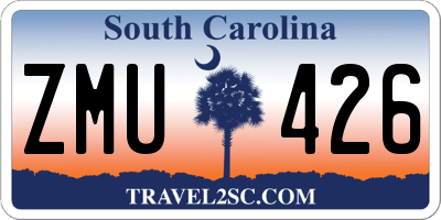 SC license plate ZMU426