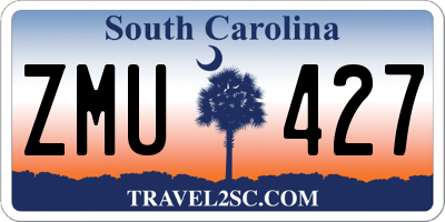 SC license plate ZMU427