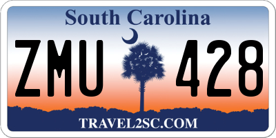 SC license plate ZMU428