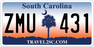 SC license plate ZMU431