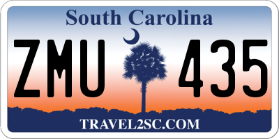 SC license plate ZMU435