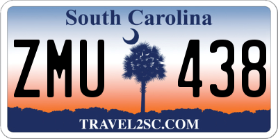 SC license plate ZMU438