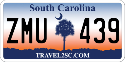 SC license plate ZMU439
