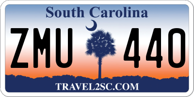 SC license plate ZMU440