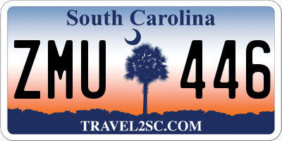 SC license plate ZMU446
