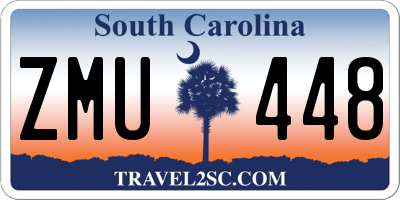 SC license plate ZMU448