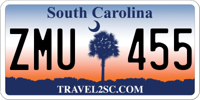 SC license plate ZMU455