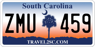 SC license plate ZMU459